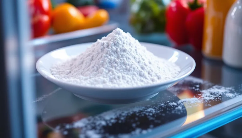 entdecken sie, wie ein kleiner teller backpulver ganz ohne essig und natron wunder im kühlschrank wirkt und unangenehme gerüche effektiv beseitigt.