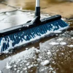 entdecken sie, wie ein einfacher küchenreiniger und ein cleverer besen-trick ihrer alten einfahrt neuen glanz verleihen – ganz ohne hochdruckreiniger.