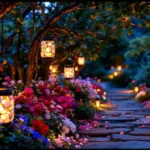 verwandeln sie küchenabfälle in zauberhafte gartenlaternen – eine kostengünstige und nachhaltige alternative zu teuren solargirlanden.