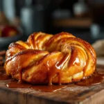 genießen sie unsere warme apfel-karamell-brioche – frisch gebacken mit zarten apfelstücken und süßem karamell, ein unwiderstehlicher genuss wie direkt aus der backstube.